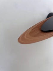 Modernist_Black_Lacquered_Metal_and_Wood_Wall_Sconce,_France_1980s