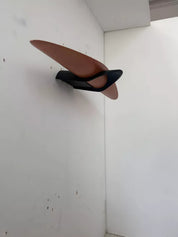 Modernist_Black_Lacquered_Metal_and_Wood_Wall_Sconce,_France_1980s