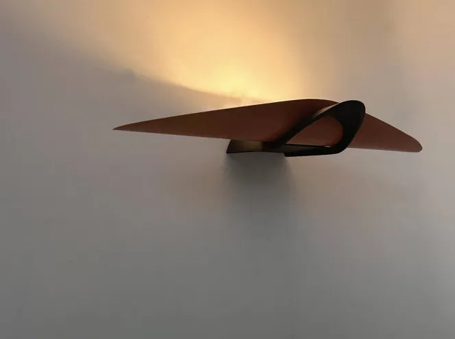 Modernist_Black_Lacquered_Metal_and_Wood_Wall_Sconce,_France_1980s