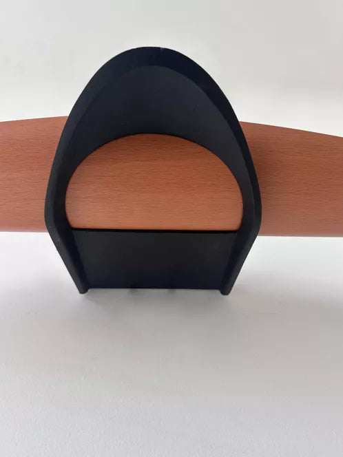 Modernist_Black_Lacquered_Metal_and_Wood_Wall_Sconce,_France_1980s