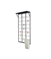 Modernist_Black_Metal_Coat_Rack_with_Colorful_Hooks,_Hat_Shelf_and_Umbrella_Stand