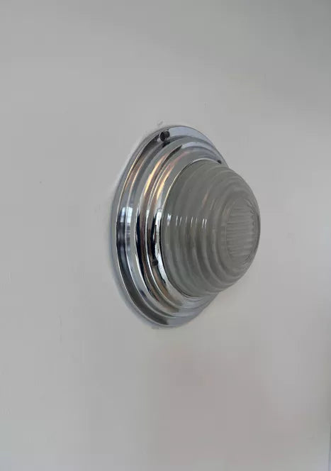 Modernist_Chrome_and_Frosted_Glass_Wall_Sconce,_France_1930s