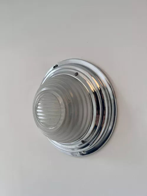 Modernist_Chrome_and_Frosted_Glass_Wall_Sconce,_France_1930s