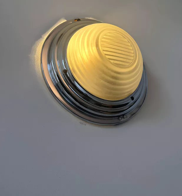 Modernist_Chrome_and_Frosted_Glass_Wall_Sconce,_France_1930s