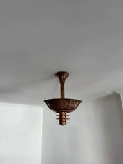 Modernist_Copper_and_Glass_Chandelier,_France_1930s