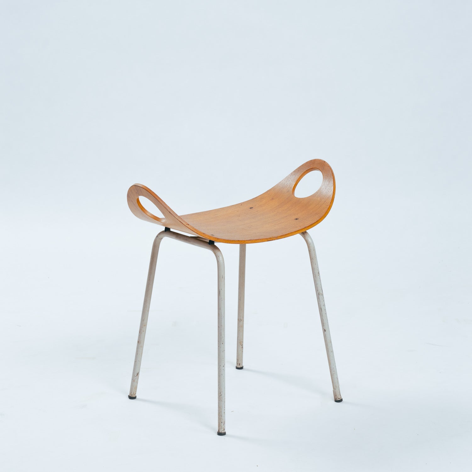 Set_of_Rare_Olof_Kettunen_Chair_and_Stool_for_Merivaara,_Finland_1950s