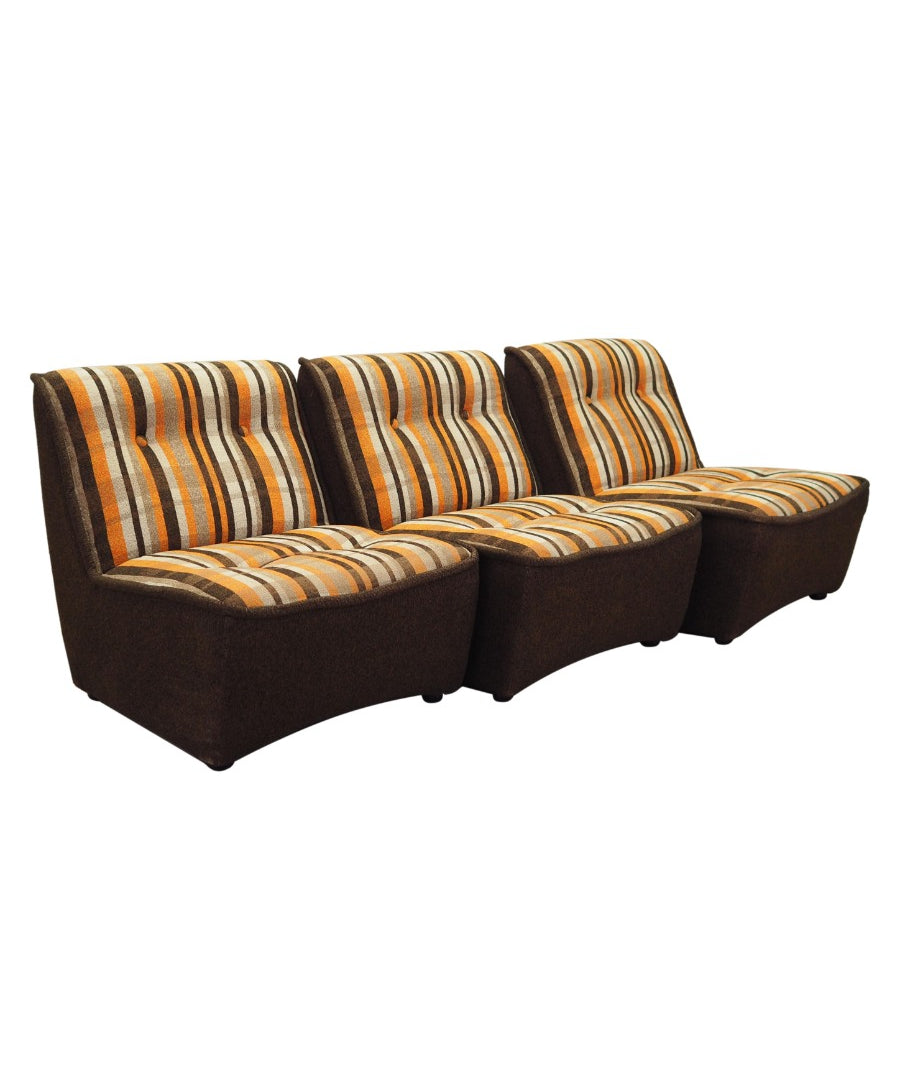 Set_of_3_Modular_Sofa,_Original_Upholstery_Fabric,_1960s,_Italy
