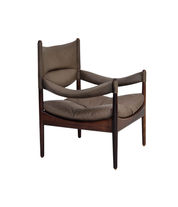 Modus_High-Back_Teak_and_Brown_Leather_Armchair_by_Kristian_Vedel_for_Søren_Willadsen,_Denmark,_1974