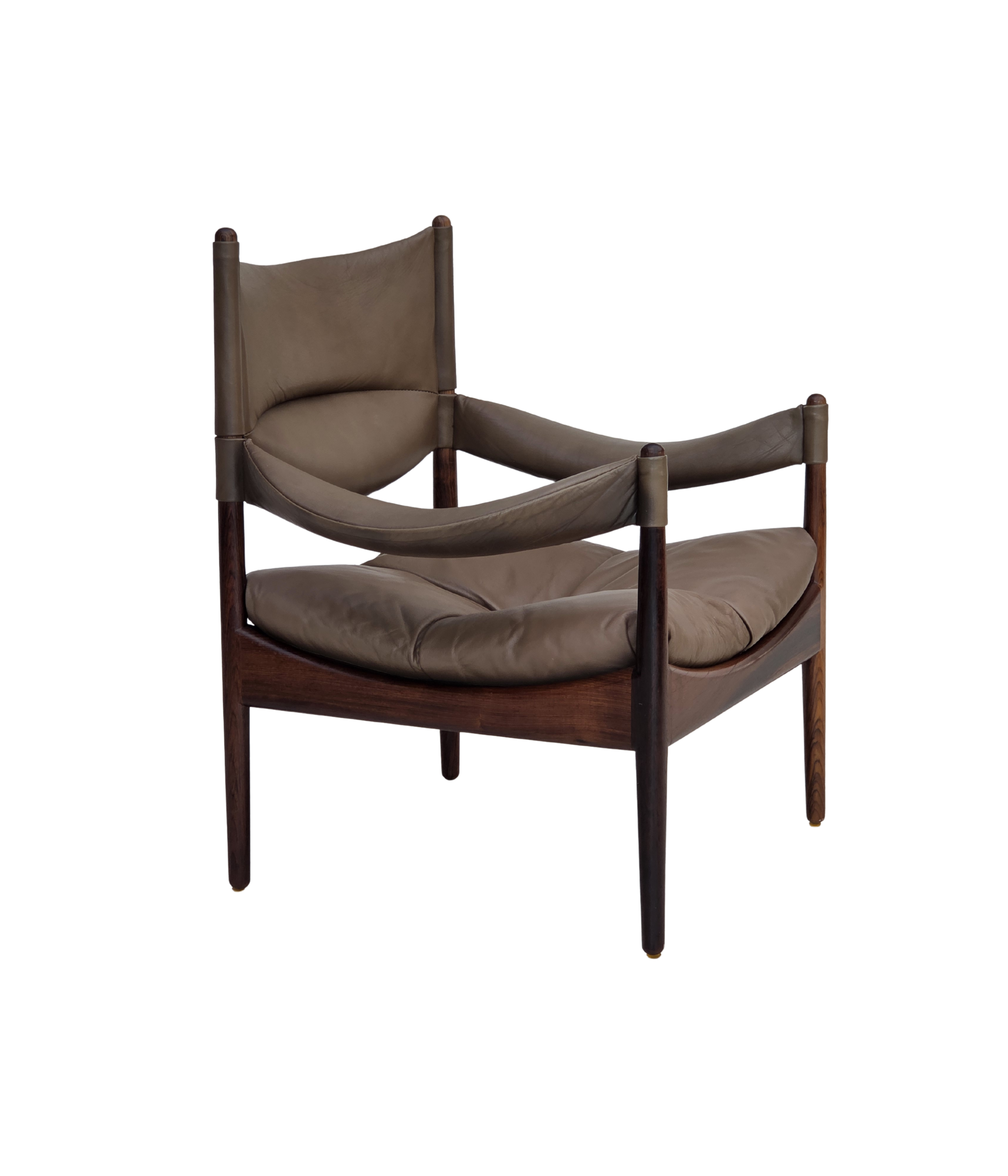 Modus_High-Back_Teak_and_Brown_Leather_Armchair_by_Kristian_Vedel_for_Søren_Willadsen,_Denmark,_1974