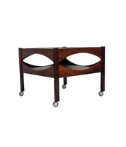 Modus_Teak_Side_Table_with_Aluminium_Top_and_Chrome_Wheels_by_Kristian_Vedel_for_Søren_Willadsen,_Denmark,_circa_1975