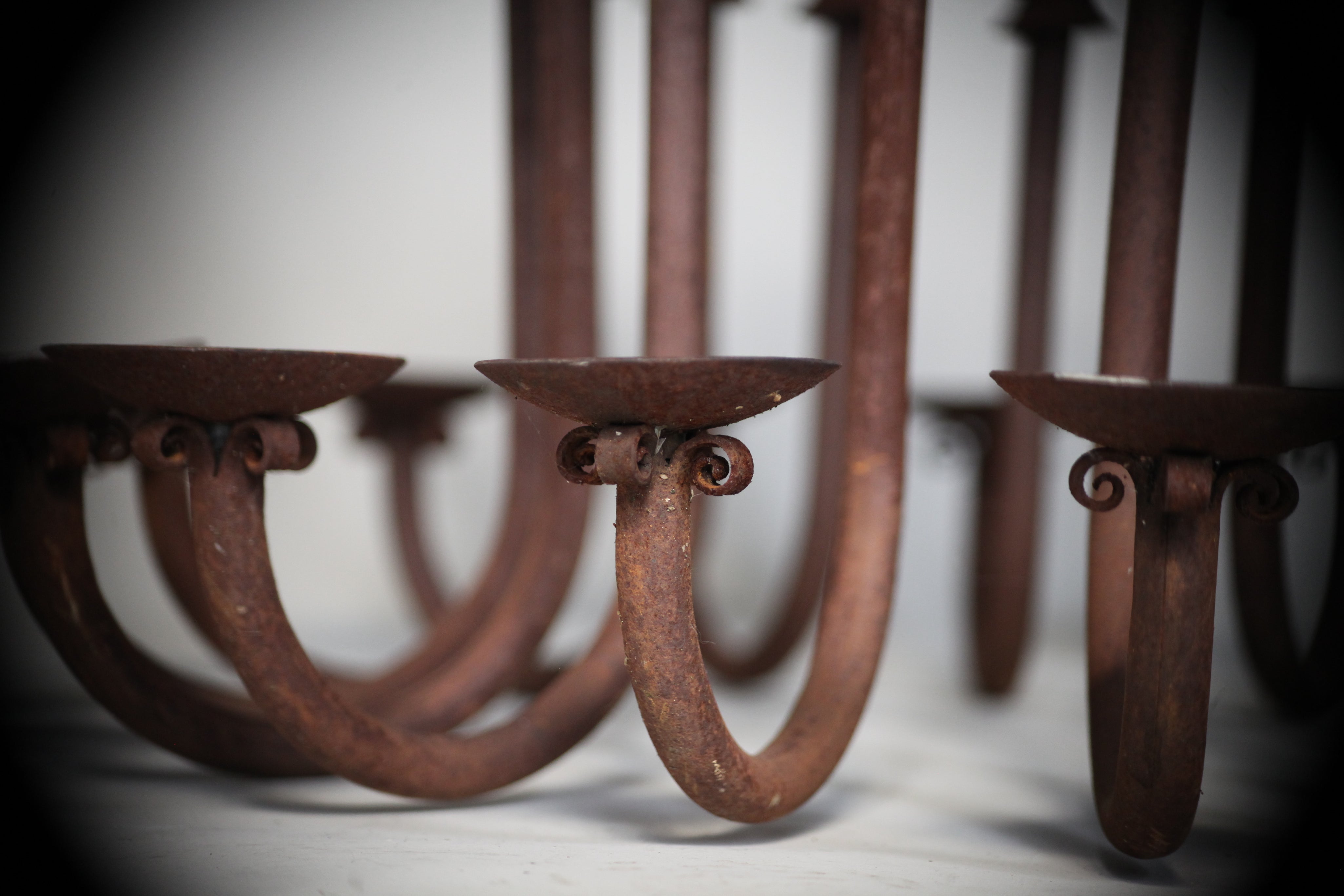 Large_Antique_16_Arm_Candle_Chandelier_with_Aged_Patina,_Rustic_European_Iron_Lighting