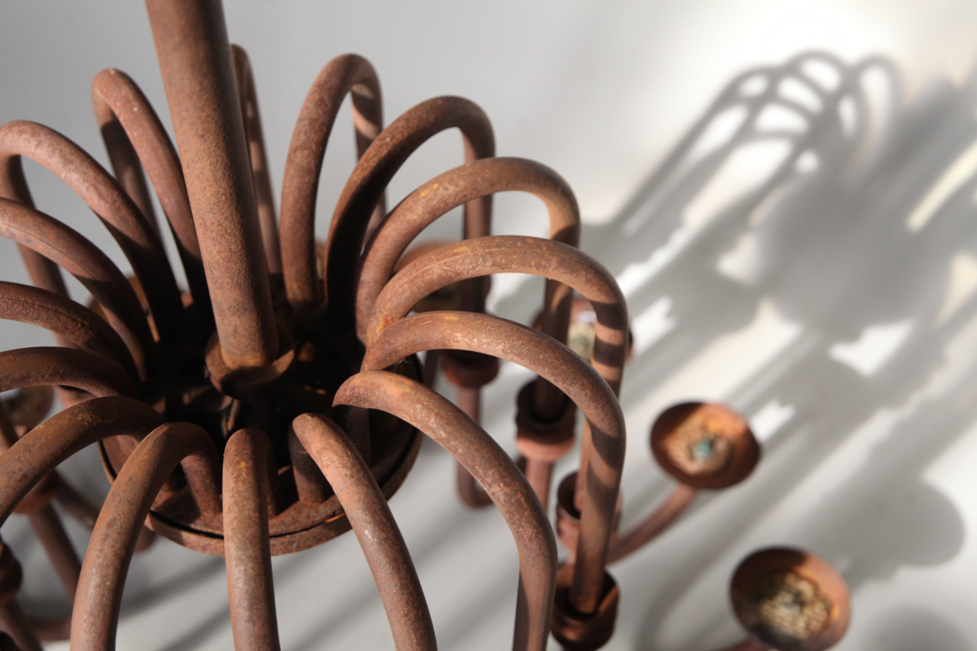 Large_Antique_16_Arm_Candle_Chandelier_with_Aged_Patina,_Rustic_European_Iron_Lighting
