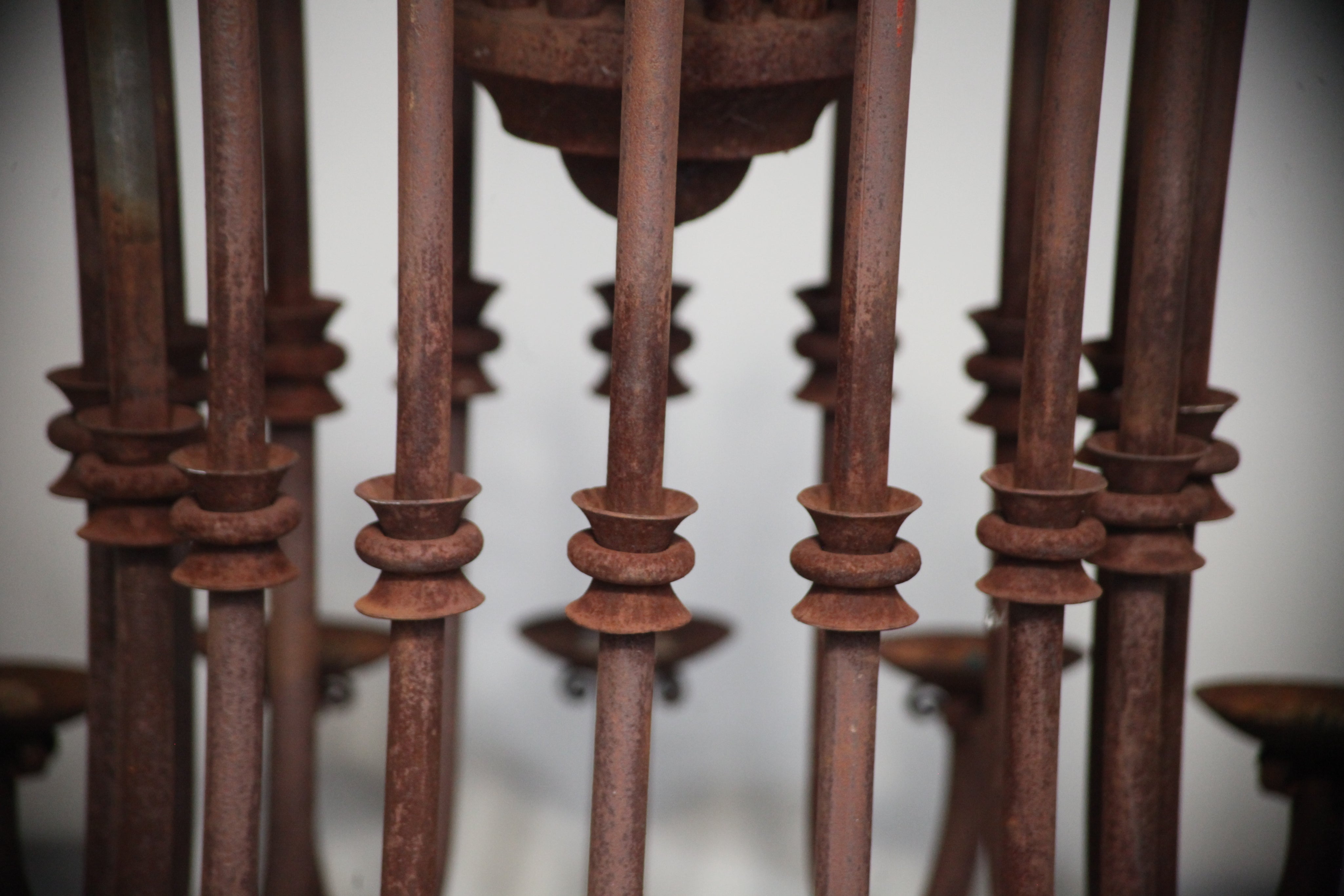 Large_Antique_16_Arm_Candle_Chandelier_with_Aged_Patina,_Rustic_European_Iron_Lighting