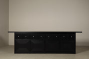 Monumental_Architectural_Sideboard_in_Ebonized_Wood_with_Four_Doors_and_Drawers,_Belgium