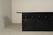 Monumental_Architectural_Sideboard_in_Ebonized_Wood_with_Four_Doors_and_Drawers,_Belgium