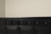 Monumental_Architectural_Sideboard_in_Ebonized_Wood_with_Four_Doors_and_Drawers,_Belgium
