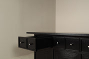 Monumental_Architectural_Sideboard_in_Ebonized_Wood_with_Four_Doors_and_Drawers,_Belgium