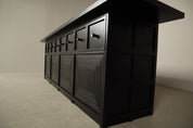 Monumental_Architectural_Sideboard_in_Ebonized_Wood_with_Four_Doors_and_Drawers,_Belgium
