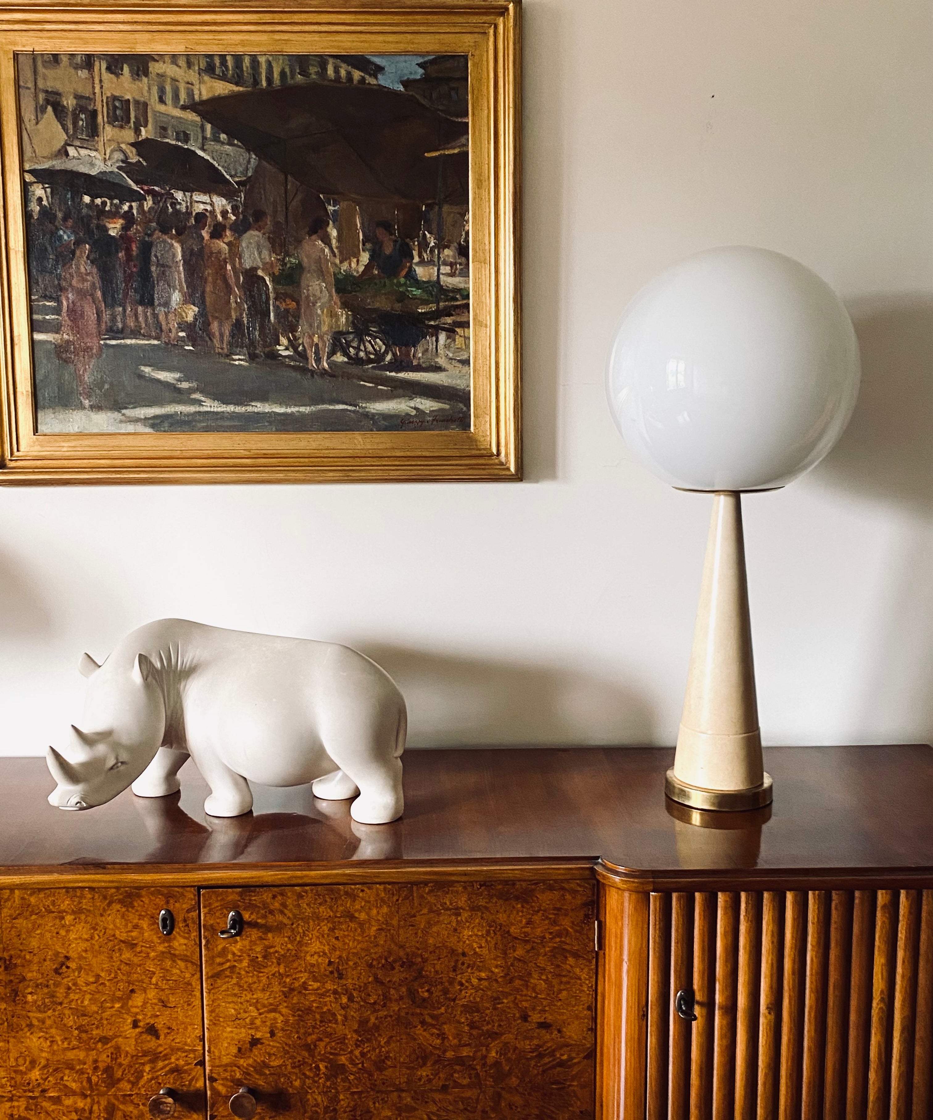 Monumental_French_Mid_Century_Table_Lamp_in_Brass_and_Parchment,_1960s