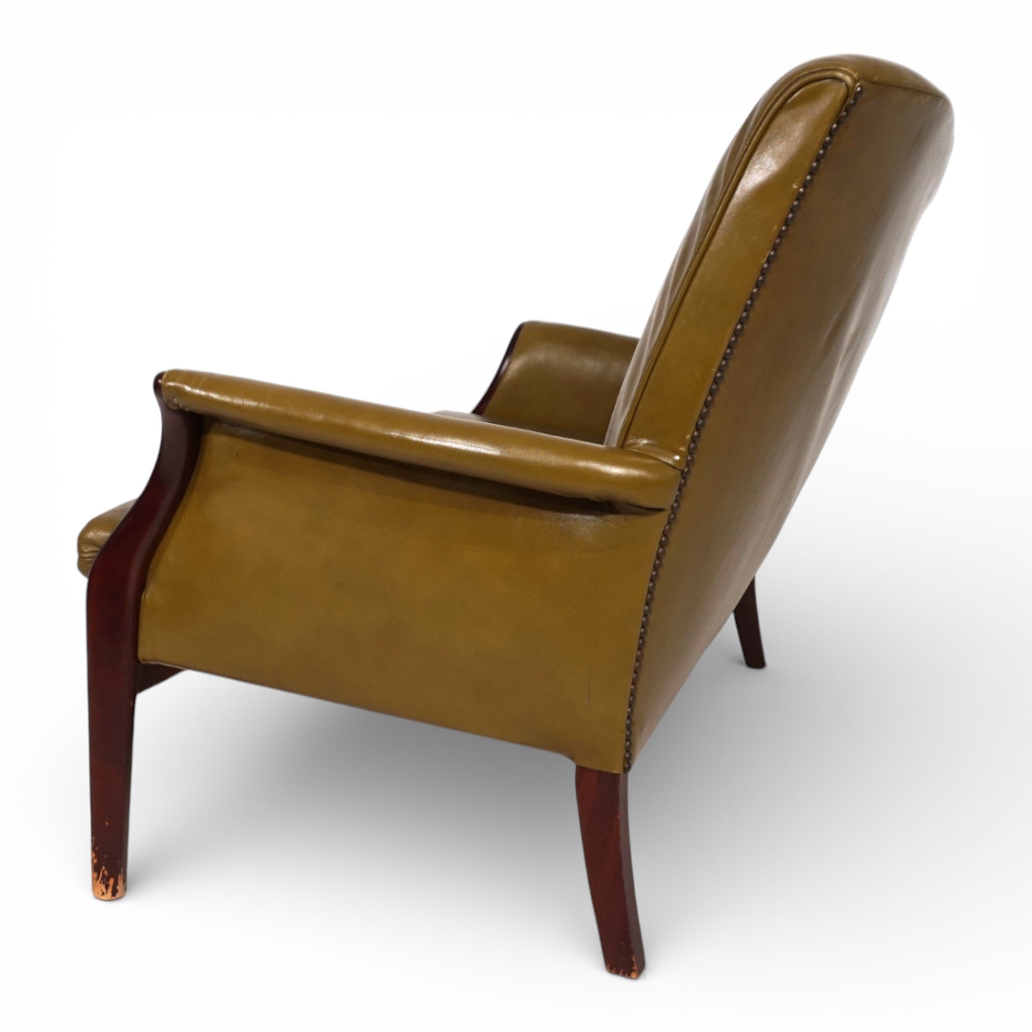 Moss_green_Froxfield_leather_two-seater_sofa_by_Parker_Knoll,_1960