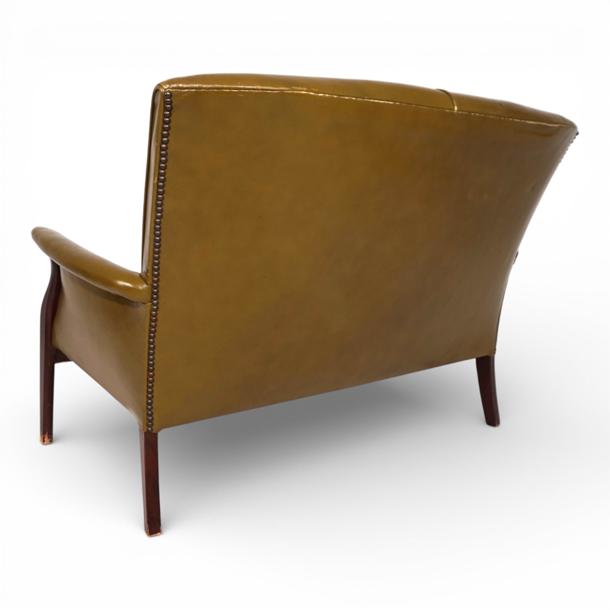 Moss_green_Froxfield_leather_two-seater_sofa_by_Parker_Knoll,_1960
