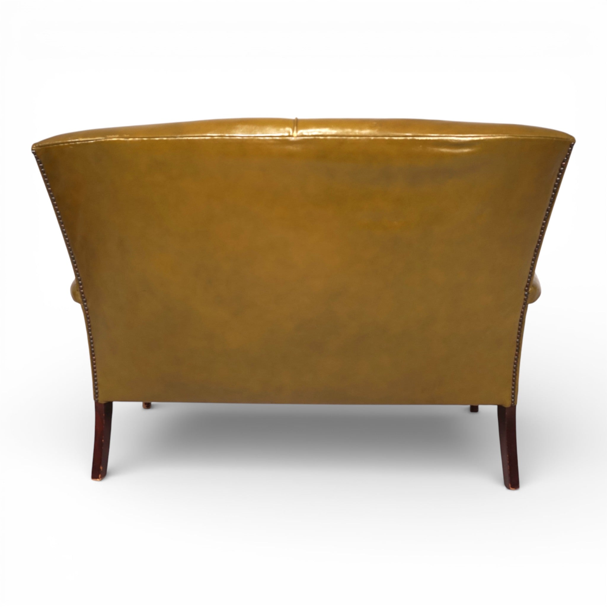 Moss_green_Froxfield_leather_two-seater_sofa_by_Parker_Knoll,_1960