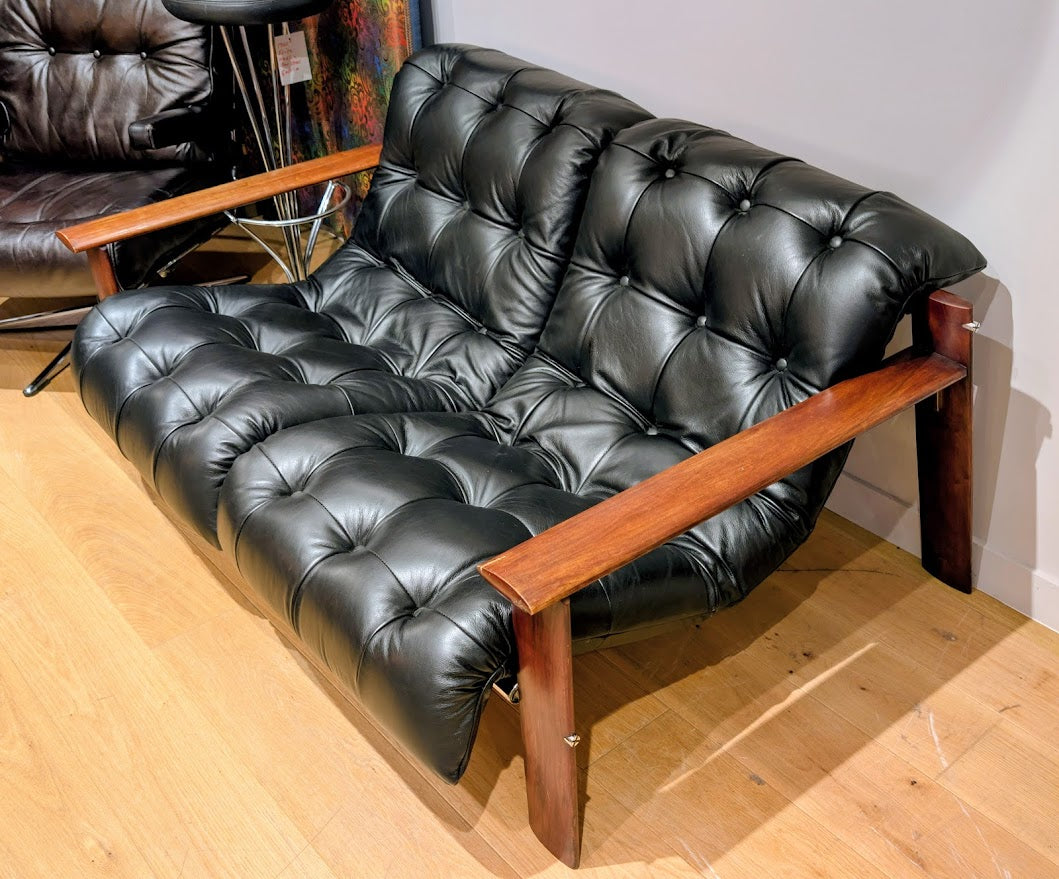 Percival_Lafer_MP-129_Two_Seater_Sofa_in_Black_Leather_and_Wood,_Brazil,_1970s