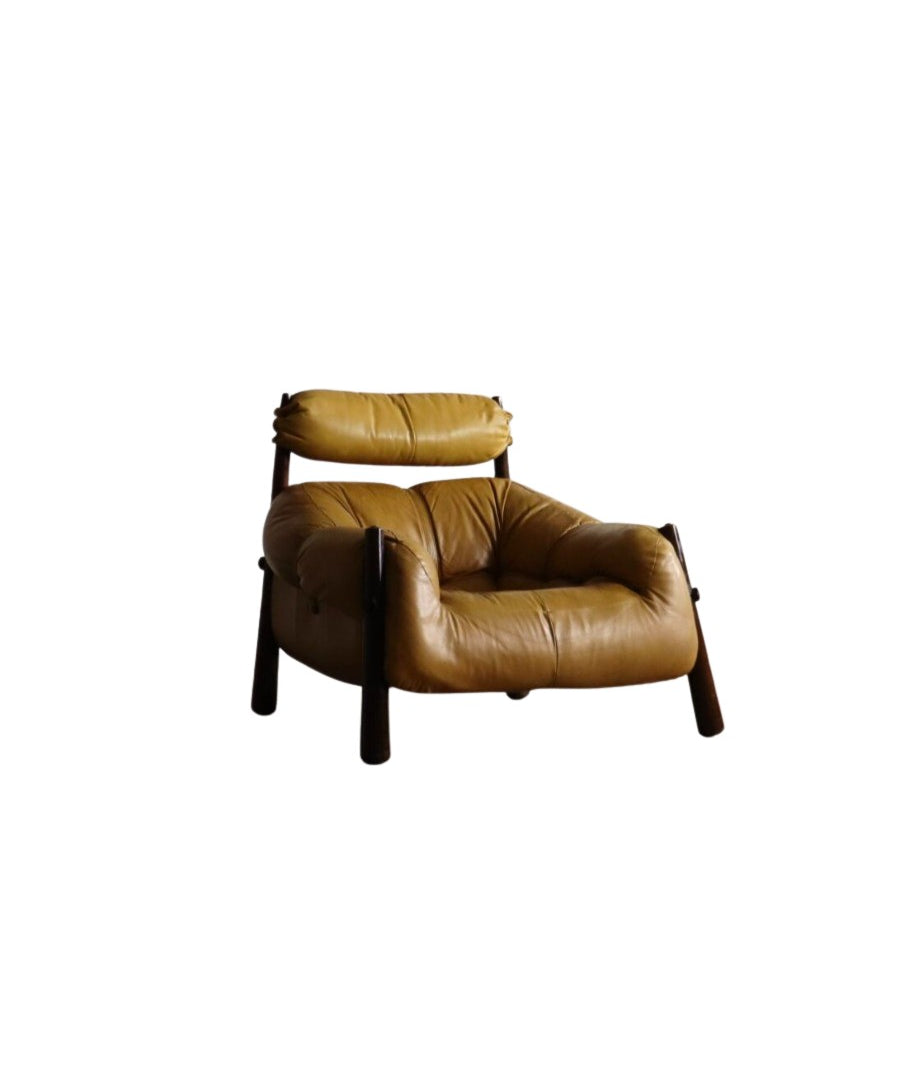 MP-81_Lounge_Chair_by_Percival_Lafer_in_Yellow_Leather_from_1970s_Brazil