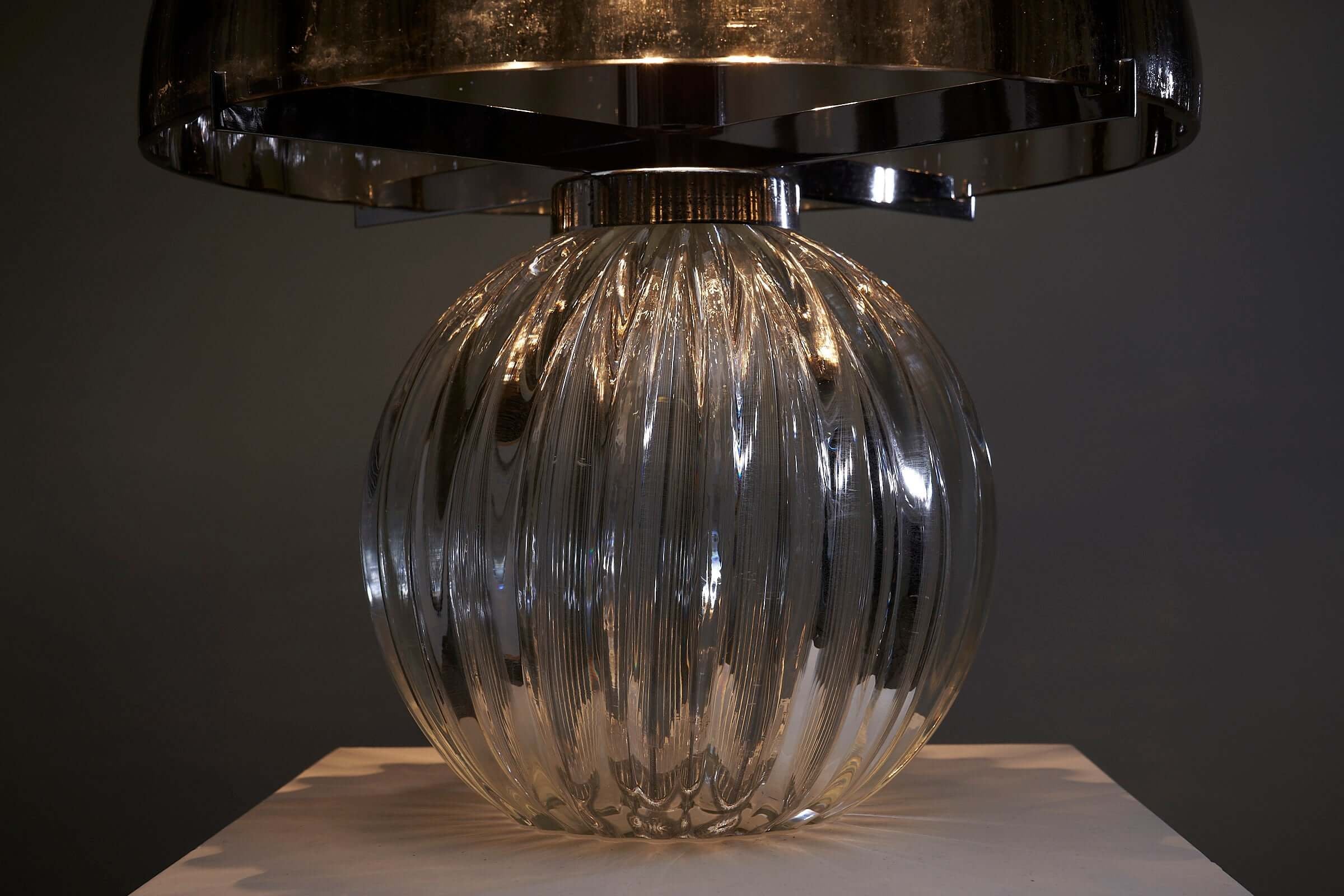 Murano_Glass_Table_Lamp,_Salviati_&_Co.,_Hand-Blown_Glass,_1970s,_Italy