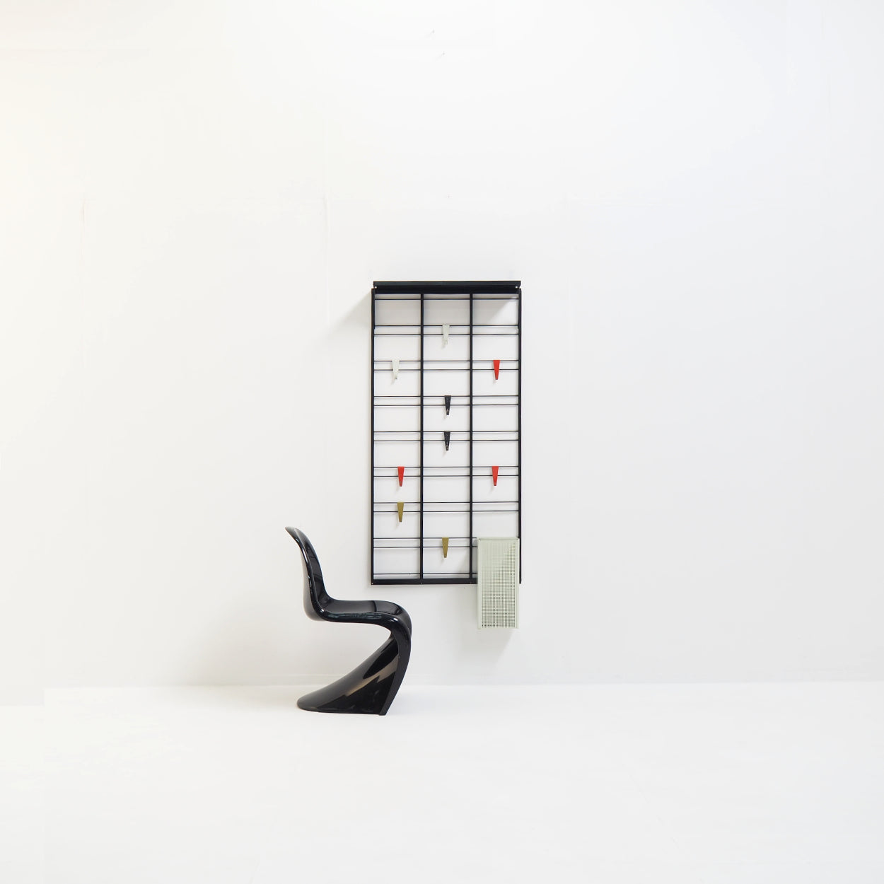Modernist_Black_Metal_Coat_Rack_with_Colorful_Hooks,_Hat_Shelf_and_Umbrella_Stand
