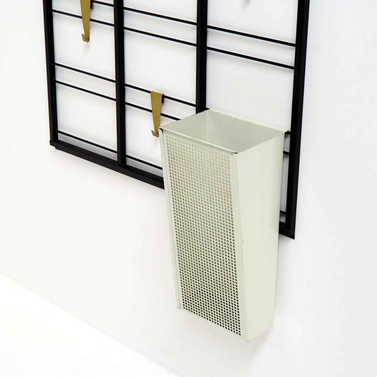 Modernist_Black_Metal_Coat_Rack_with_Colorful_Hooks,_Hat_Shelf_and_Umbrella_Stand