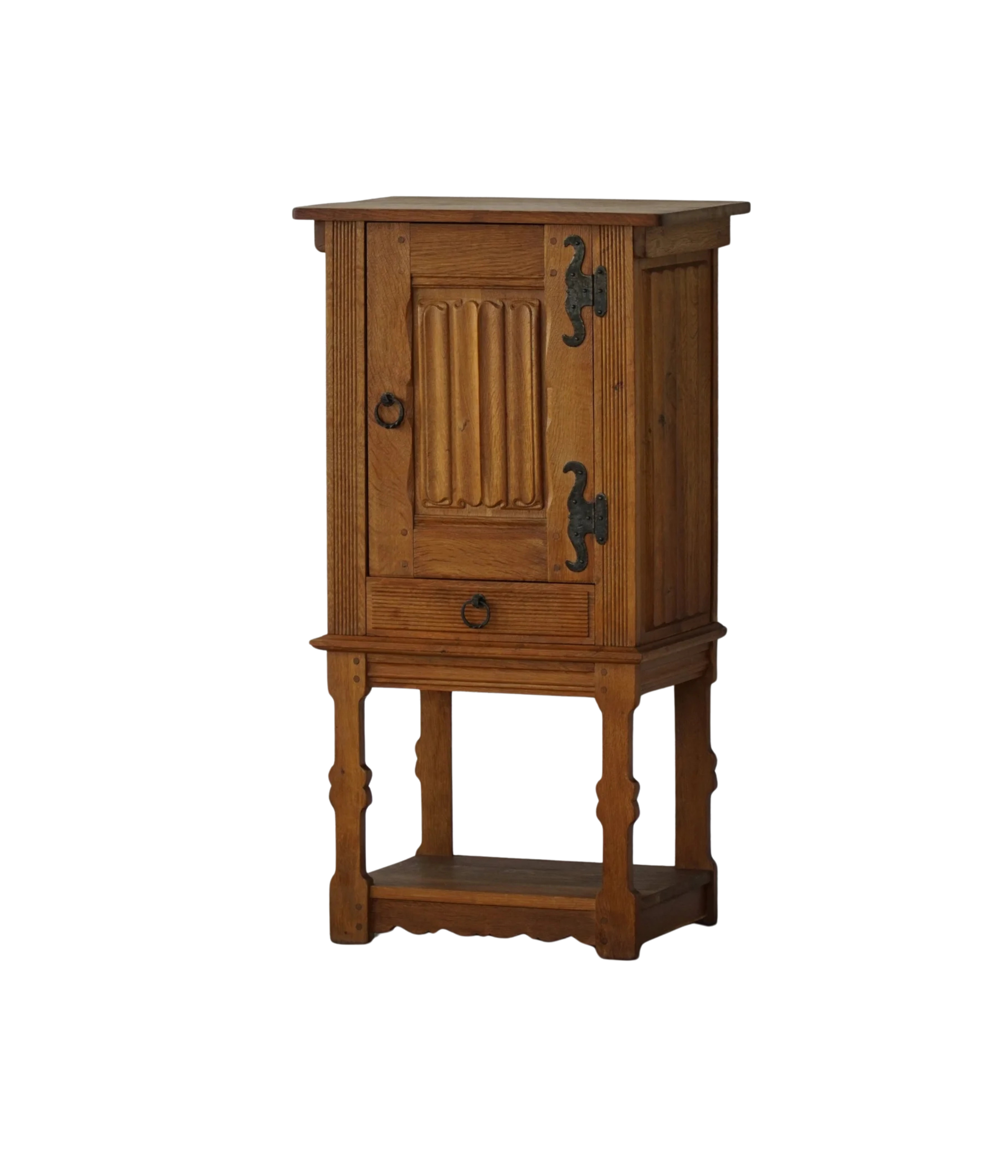 Narrow_Danish_Oak_Cabinet,_Scandinavian_Cabinetmaker_Storage_Cabinet,_Mid_Century_Modern_Design