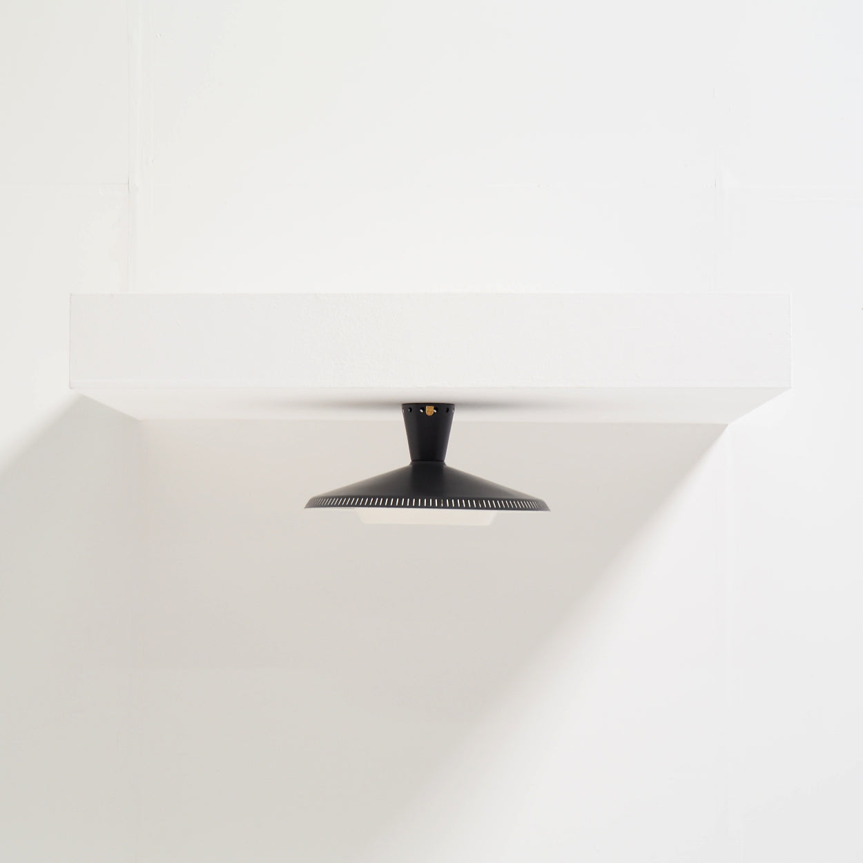 Philips_NB_93_Flush_Mount_Ceiling_Lamp_in_Mocca_Brown,_1950s