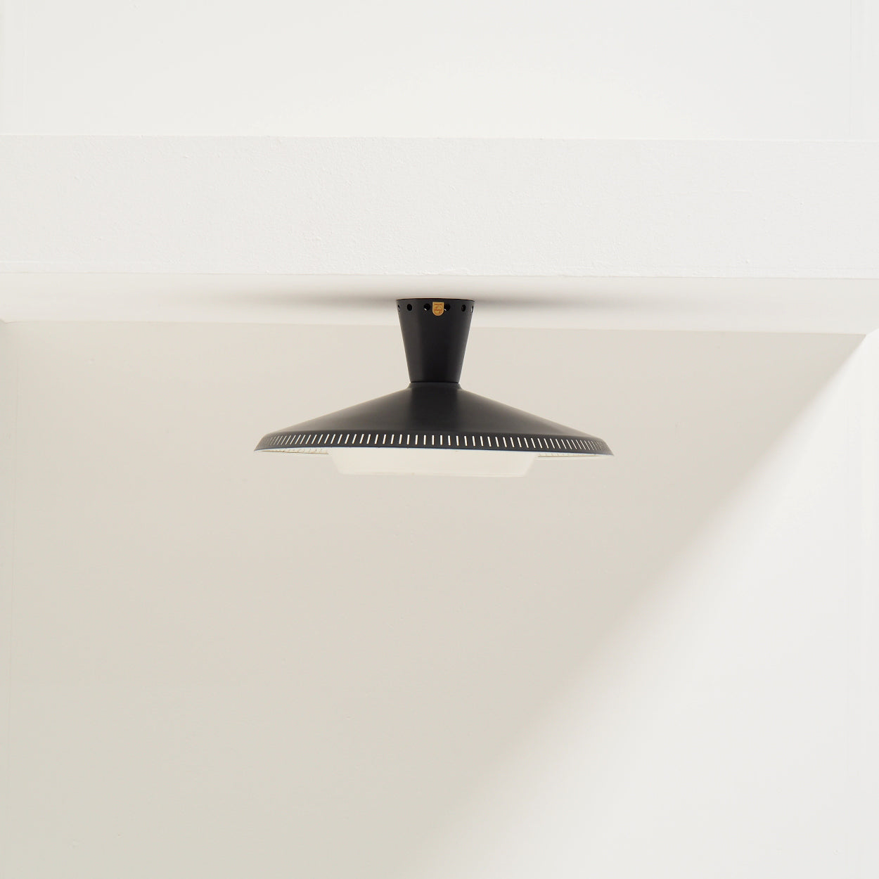 Philips_NB_93_Flush_Mount_Ceiling_Lamp_in_Mocca_Brown,_1950s
