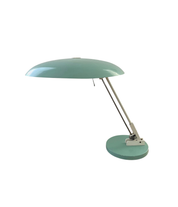Nedalo_Adjustable_Saucer_Desk_Lamp_in_Mint_Green,_Netherlands,_Mid-Century_Modern