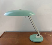 Nedalo_Adjustable_Saucer_Desk_Lamp_in_Mint_Green,_Netherlands,_Mid-Century_Modern