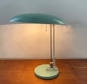 Nedalo_Adjustable_Saucer_Desk_Lamp_in_Mint_Green,_Netherlands,_Mid-Century_Modern
