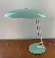 Nedalo_Adjustable_Saucer_Desk_Lamp_in_Mint_Green,_Netherlands,_Mid-Century_Modern