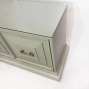 Neoclassical_Duck_Egg_Blue_Cabinet_with_Brass_and_Glass_Top,_USA_1970s