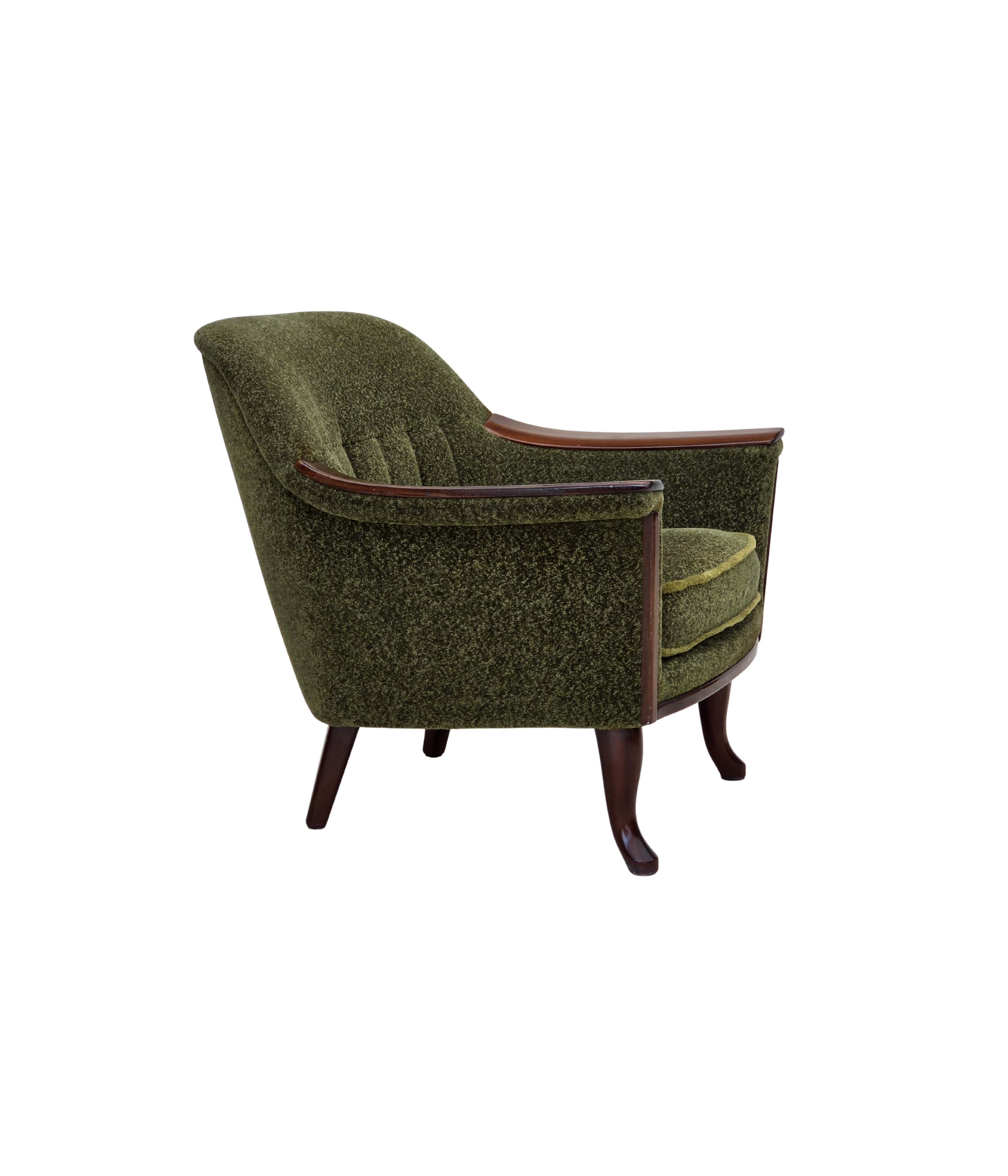 Norwegian_Green_Fabric_Lounge_Chair_with_Teak_Frame,_1970s