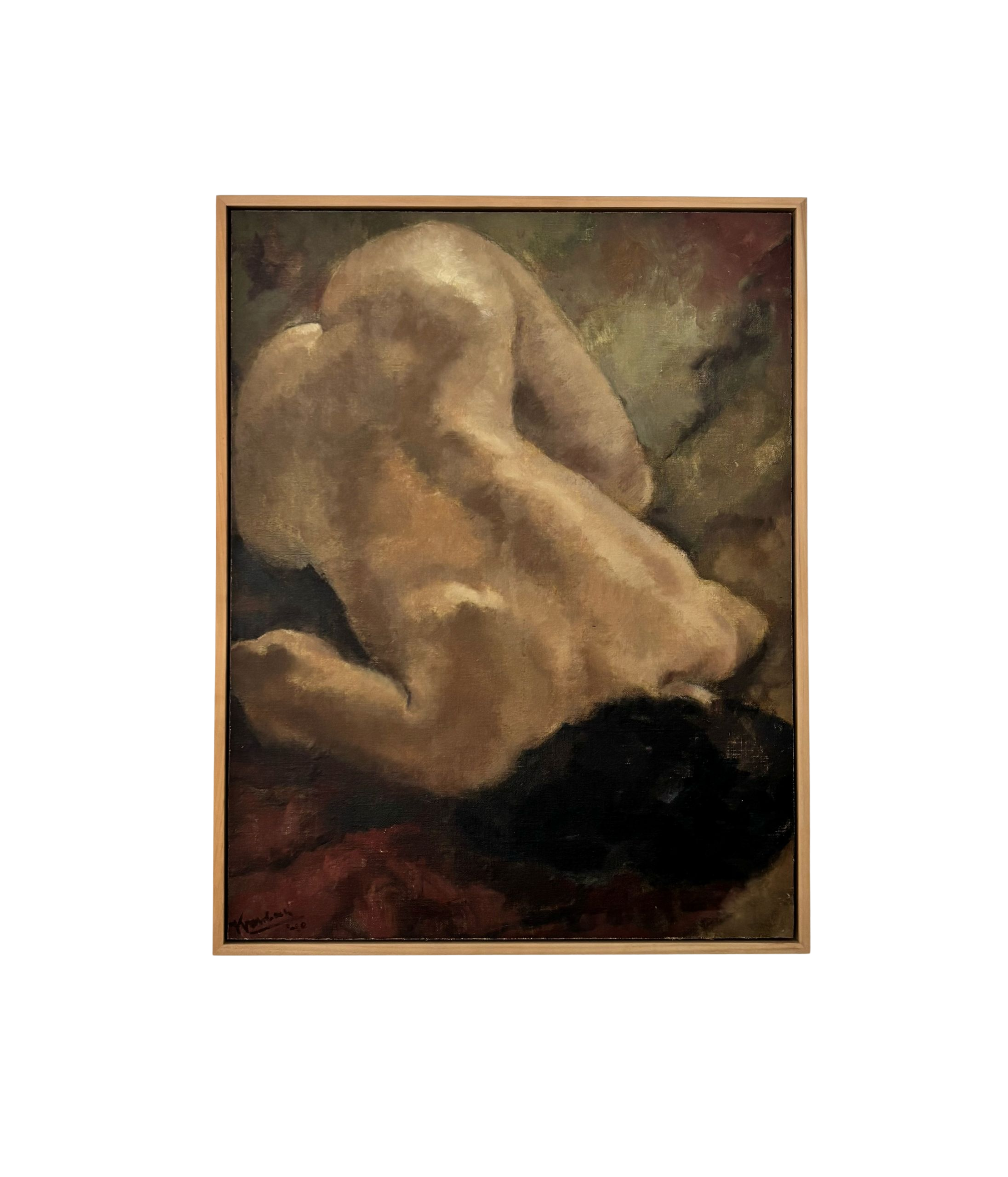Nude_Woman_Painting_by_Klaas_II_Mobach,_Netherlands,_1940