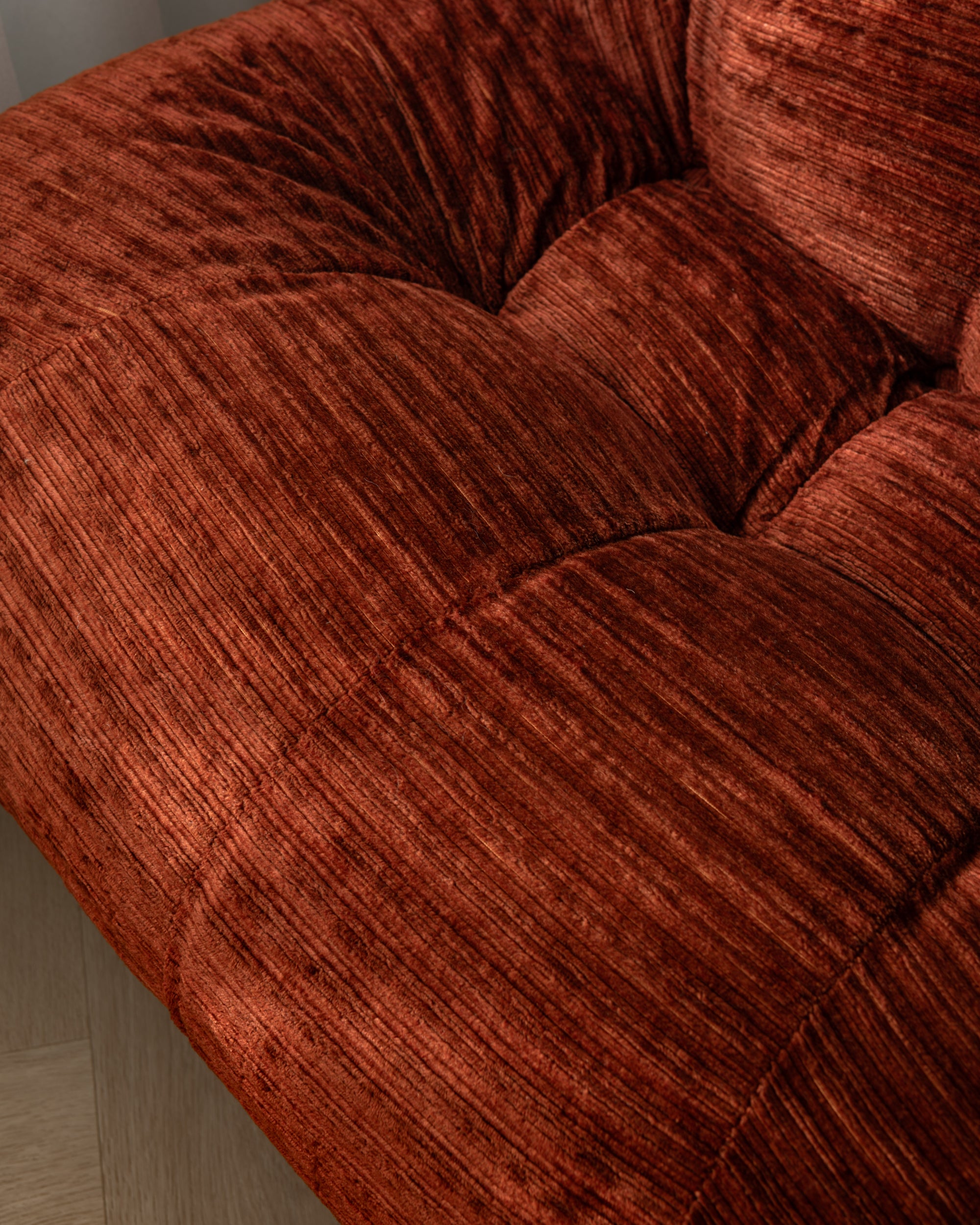 Set_of_3_Rino_Maturi_Nuvolone_Modular_Sofa_for_Mimo_Padova_in_Rust_Textured_Upholstery,_Italy,_1970s