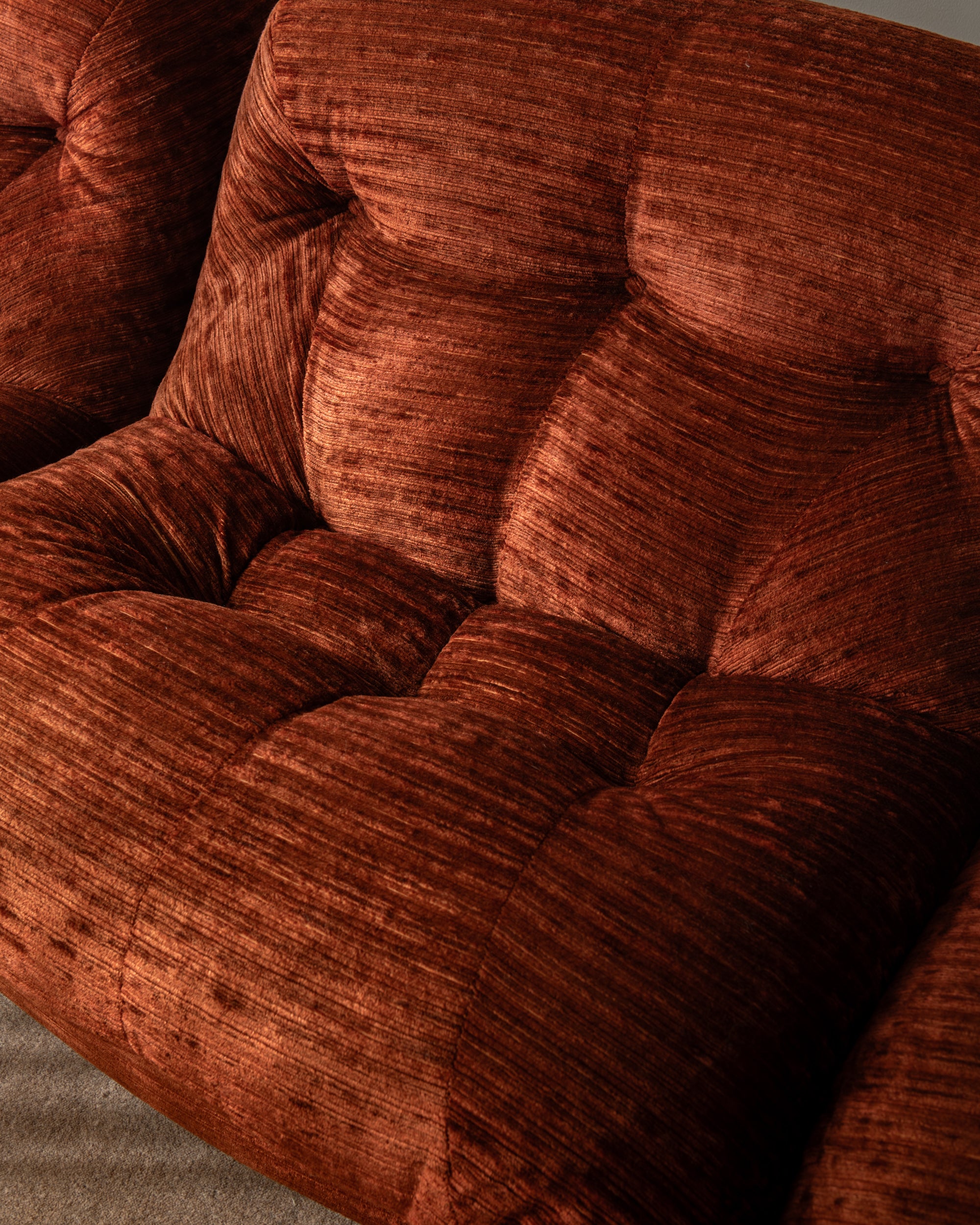 Set_of_3_Rino_Maturi_Nuvolone_Modular_Sofa_for_Mimo_Padova_in_Rust_Textured_Upholstery,_Italy,_1970s