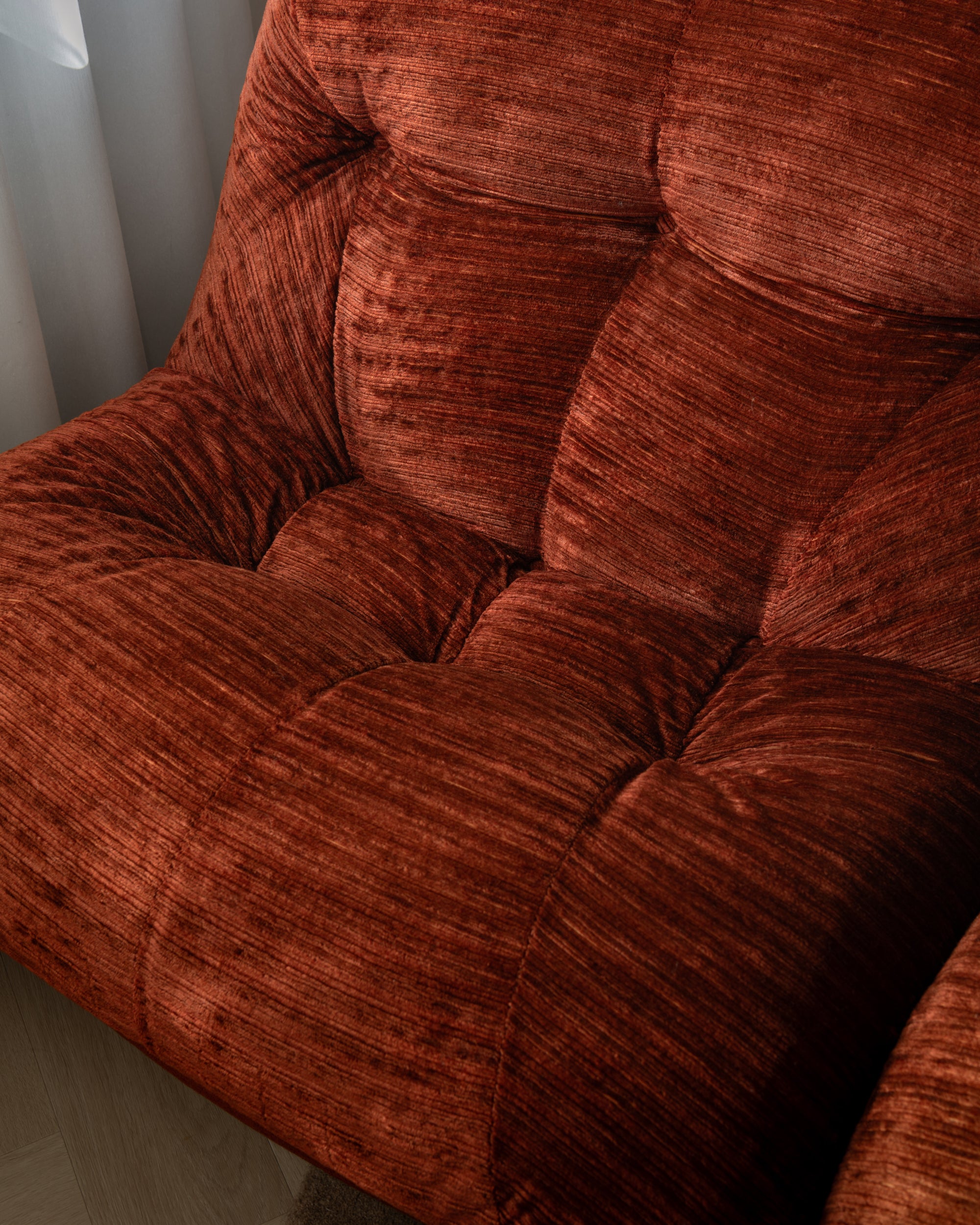 Set_of_3_Rino_Maturi_Nuvolone_Modular_Sofa_for_Mimo_Padova_in_Rust_Textured_Upholstery,_Italy,_1970s