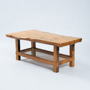Rustic_Solid_Oak_Coffee_Table_with_Rope_Shelf,_Farmhouse_Country_House_Table