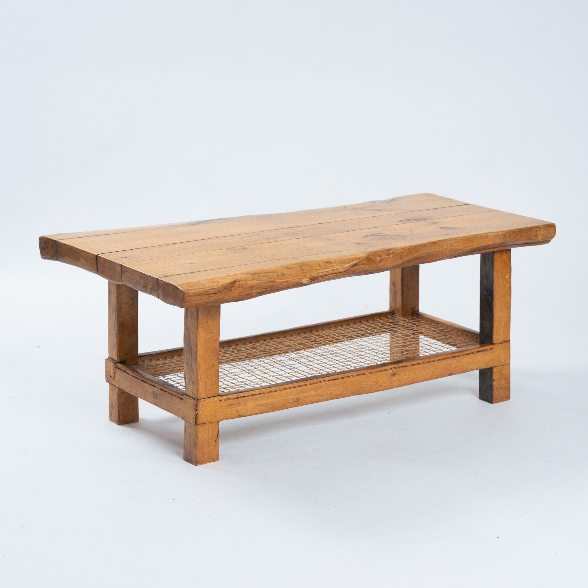 Rustic_Solid_Oak_Coffee_Table_with_Rope_Shelf,_Farmhouse_Country_House_Table