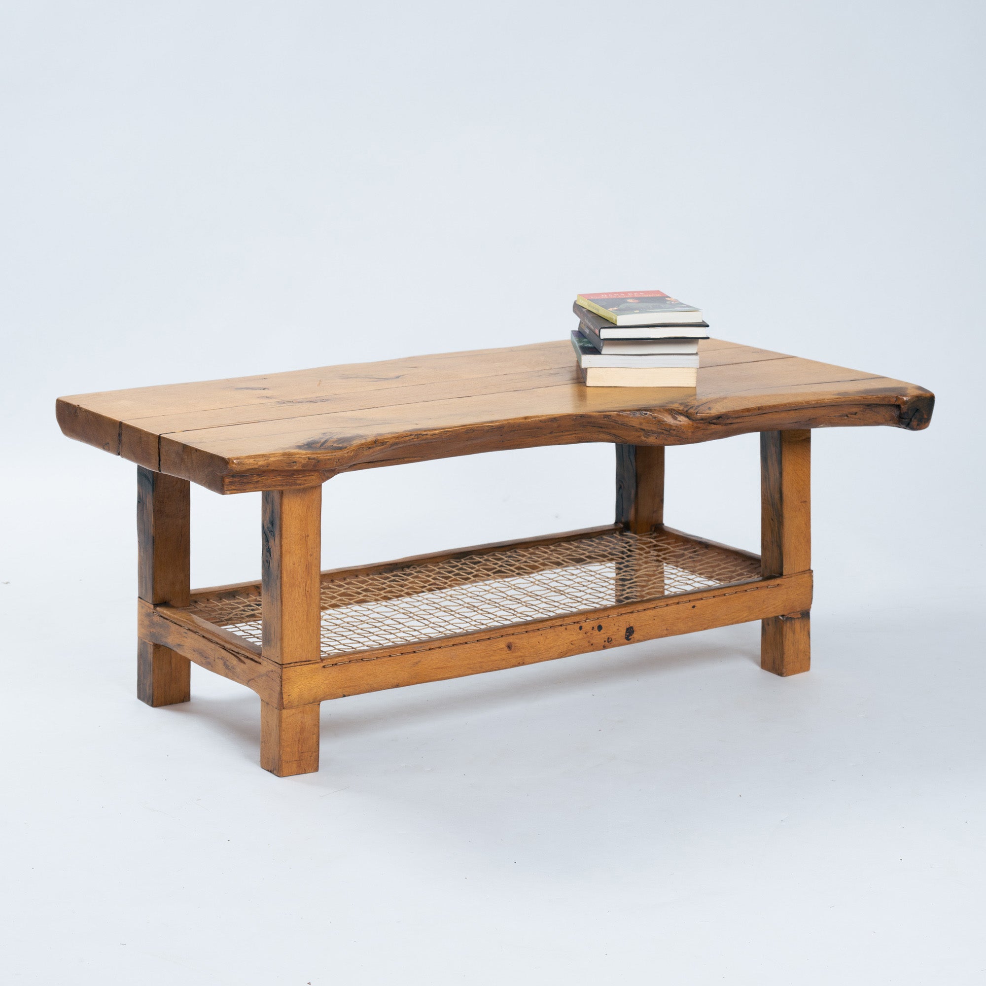 Rustic_Solid_Oak_Coffee_Table_with_Rope_Shelf,_Farmhouse_Country_House_Table