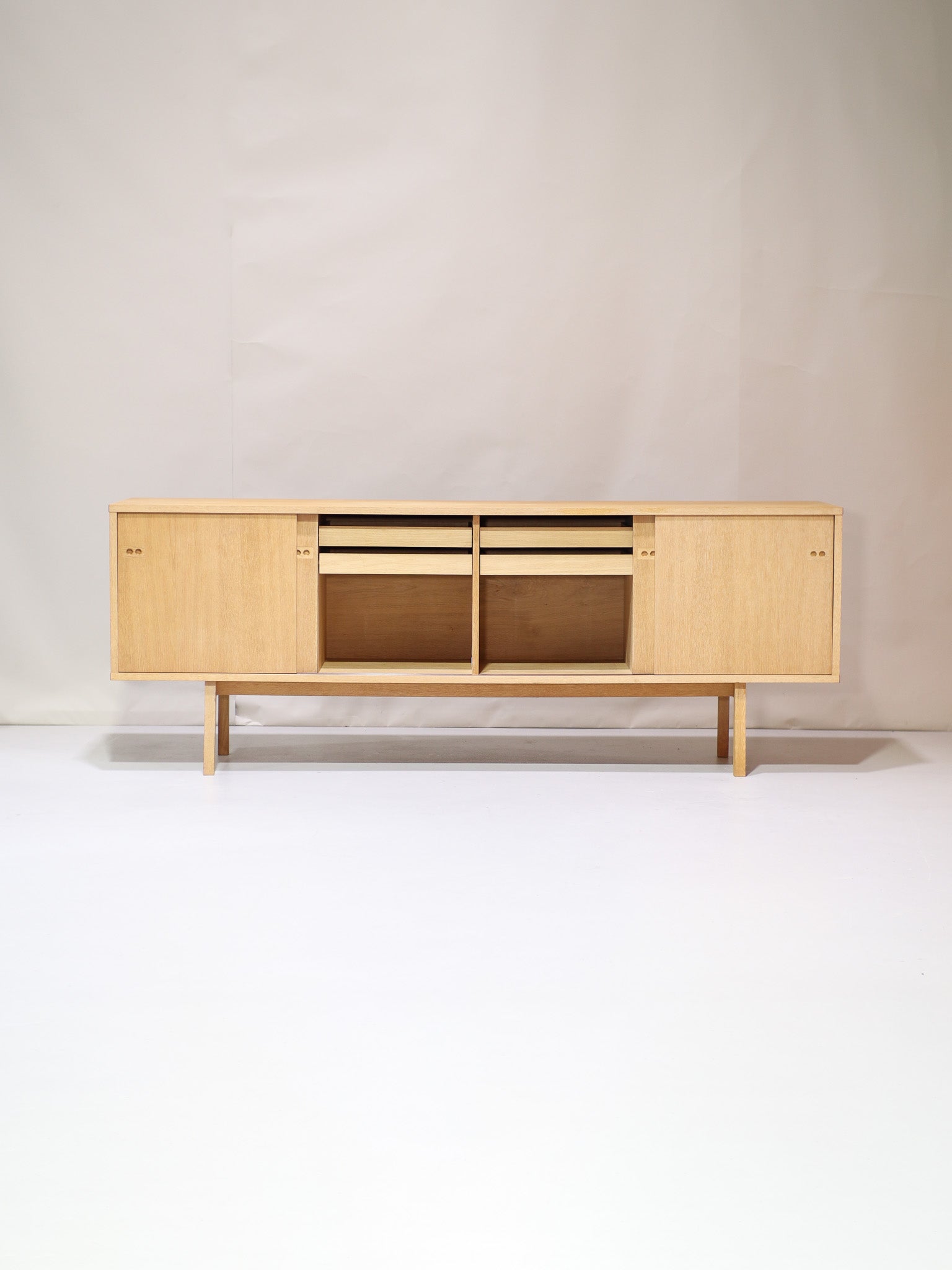 Oak_lowboard_sideboard_Danish_vintage_1960s