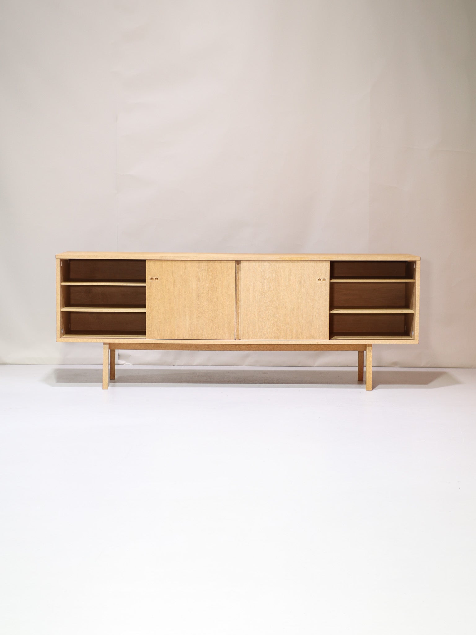 Oak_lowboard_sideboard_Danish_vintage_1960s