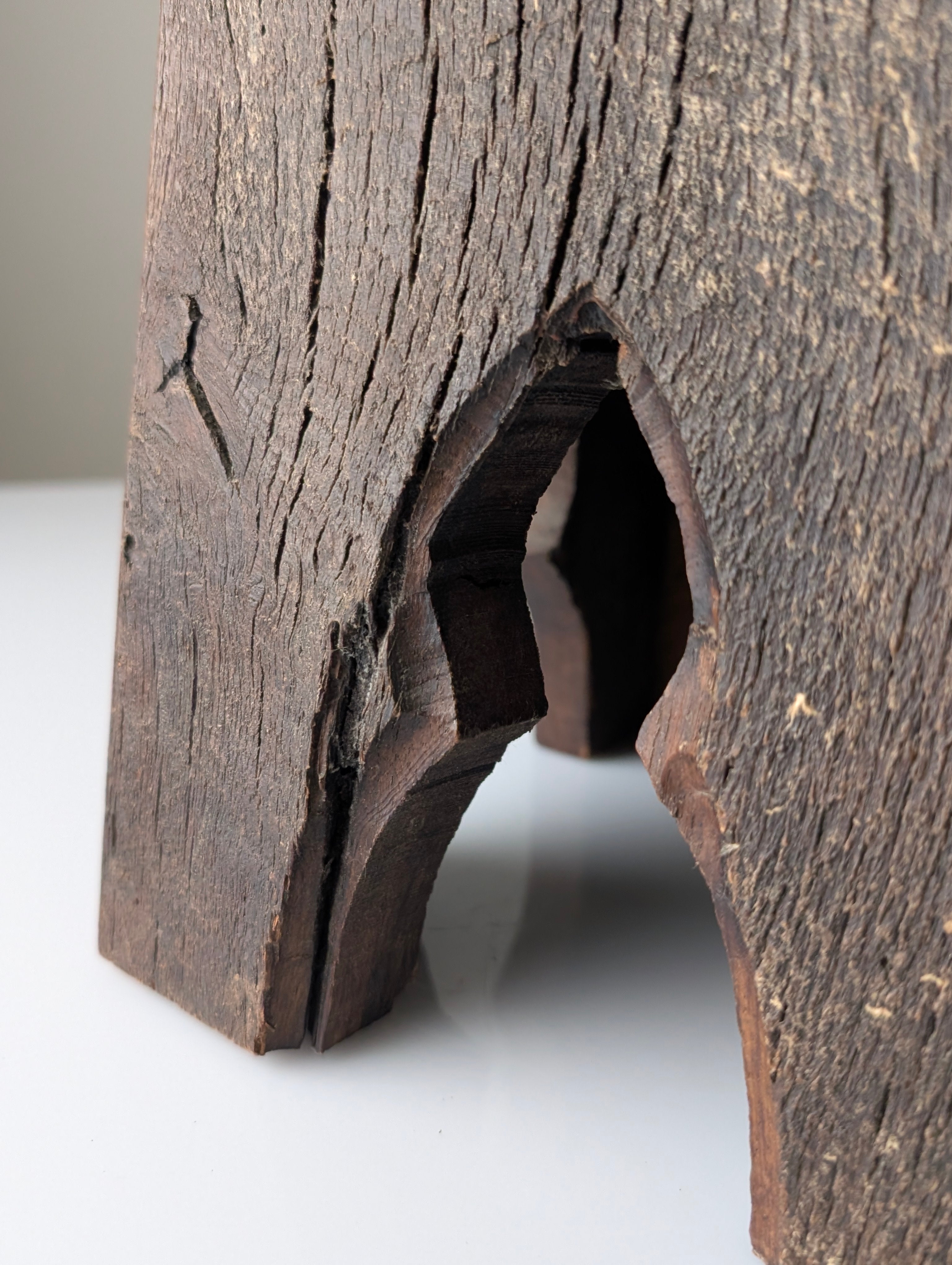 French_Neo_Gothic_Oak_Monastic_Pedestal_Stool_or_Sellette,_Style_Troubadour,_circa_1900